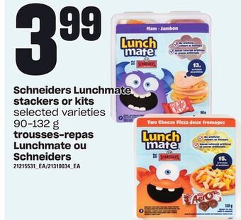 Independent City Market Schneiders lunchmate stackers or kits, 90-132 g offer