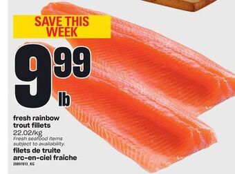 Independent City Market Fresh rainbow trout fillets offer