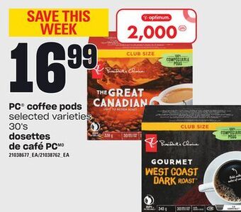 Independent City Market Pc® coffee pods, 30's offer