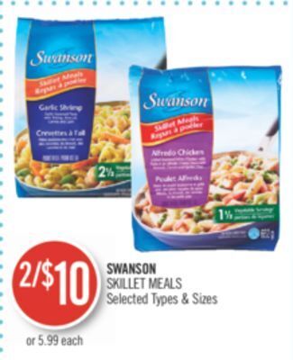 Shoppers Drug Mart Swanson skillet meals offer