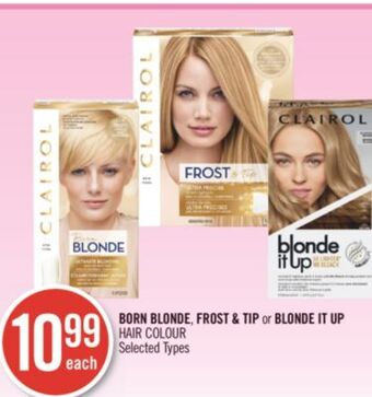 Shoppers Drug Mart Born blonde, frost & tip or blonde it up hair colour offer
