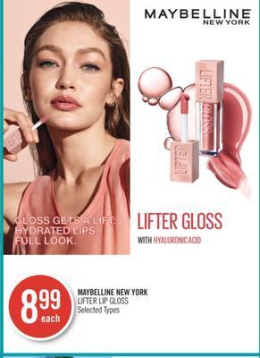 Shoppers Drug Mart Maybelline new york lifter lip gloss offer