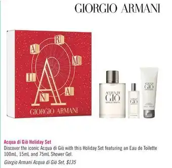 Shoppers Drug Mart Giorgio armani acqua di giò set offer
