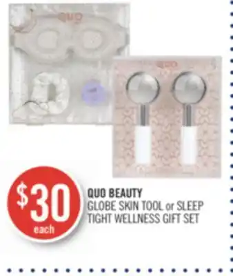 Shoppers Drug Mart Quo beauty globe skin tool or sleep tight wellness gift set offer