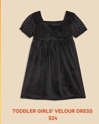 Joe Fresh Toddler girls' velour dress offer