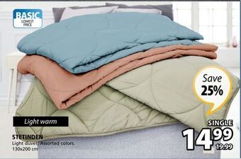 JYSK Stetinden light duvet offer