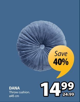 JYSK Dana throw cushion offer