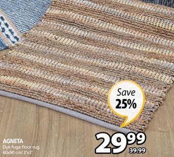JYSK Agneta dye fuga floor rug offer