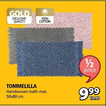 JYSK Tommelilla handwoven bath mat offer