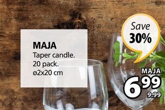 JYSK Maja taper candle offer