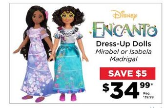 Showcase Disney encanto dress-up dolls offer