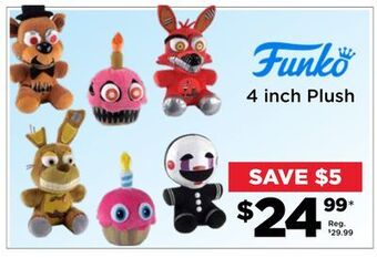Showcase 4 inch plush offer