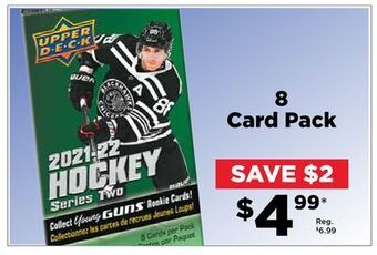 Showcase 8 card pack offer