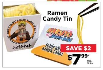 Showcase Ramen candy tin offer