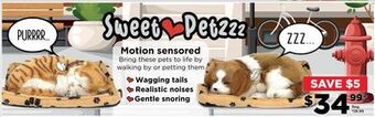 Showcase Sweet petzzz motion sensored offer