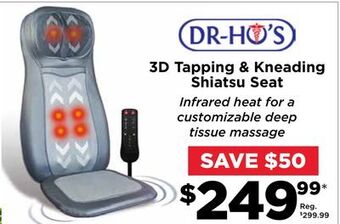 Showcase 3d tapping & kneading shiatsu seat offer