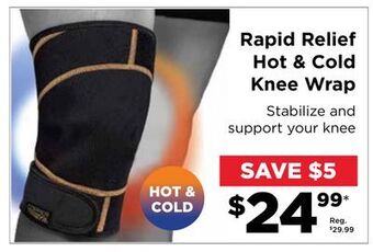 Showcase Copper fit rapid relief hot & cold knee wrap offer