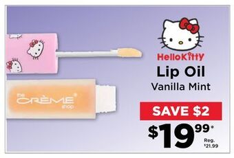 Showcase Lip oil vanilla mint offer