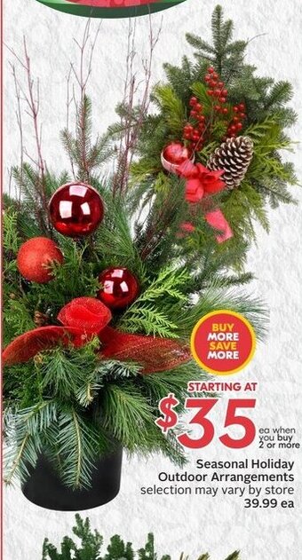 Sobeys Seasonal Holiday Outdoor Arrangements offer