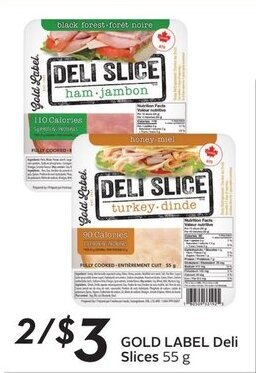 Sobeys Gold Label Deli Slices offer