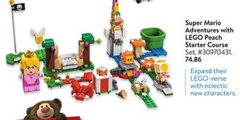 Walmart Super mario adventures with lego peach starter course offer