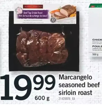 Fortinos Marcangelo seasoned beef sirloin roast offer