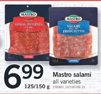 Fortinos Mastro salami offer