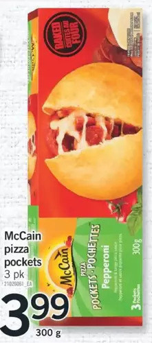 Fortinos Mccain pizza pockets offer
