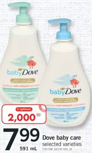 Fortinos Dove baby care offer