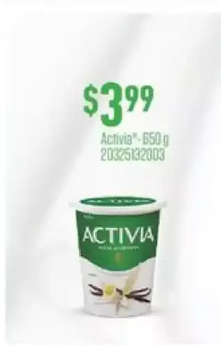 Fortinos Activia yogurt offer