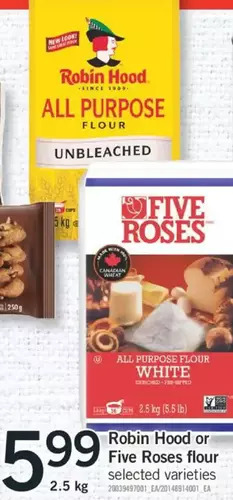 Fortinos Robin hood or five roses flour offer