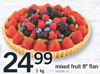 Fortinos Mixed fruit 8" flan offer