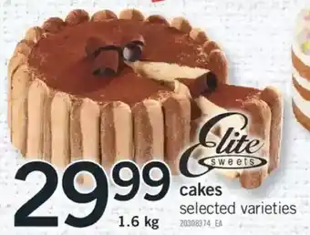 Fortinos Elite sweets cakes offer