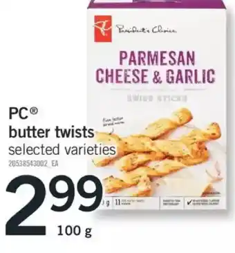 Fortinos Pc butter twists offer
