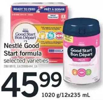 Fortinos Nestlé good start formula offer