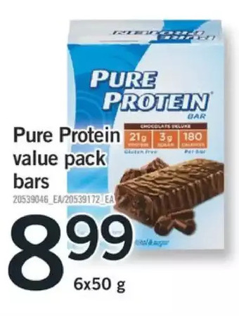 Fortinos Pure protein value pack bars offer