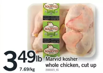 Fortinos Marvid kosher whole chicken, cut up offer