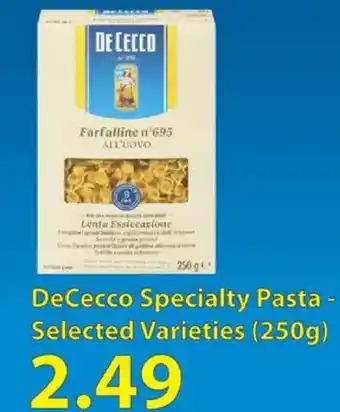 Fortinos Dececco specialty pasta offer