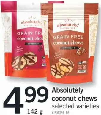 Fortinos Absolutely coconut chews offer