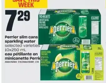 Valu-mart Perrier slim cans sparkling water offer