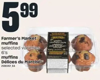 Valu-mart Farmer's market muffins offer
