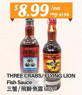 Btrust Supermarket Three crabs/flying lion fish sauce offer