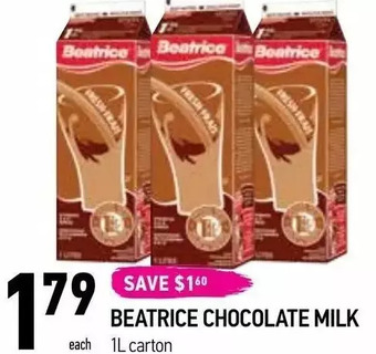 Coppa's Fresh Market Beatrice chocolate milk offer