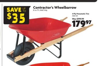 Home Hardware Contractor's Wheelbarrow offer