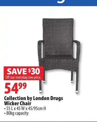 London Drugs Collection By London Drugs Wicker Chair offer