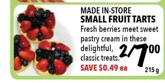 Farm Boy Small Fruit Tarts offer