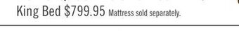 The Brick Roma king bed offer