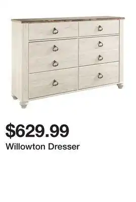 Ashley Furniture Willowton dresser offer