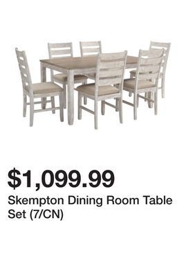 Ashley Furniture Skempton dining room table set (7/cn) offer