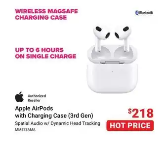 Visions Electronics Apple airpods with charging case (3rd gen) wireless magsafe charging case offer